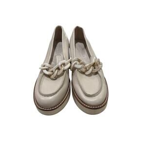 Coconuts by Matisse Women’s Ivory Chain Platform Loafers Size 8.5M